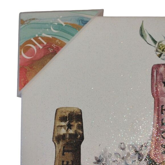 Oliver Gal 14"x11" Champagne Designer Floral Canvas Wall Art Decor NWT - Picture 8 of 15